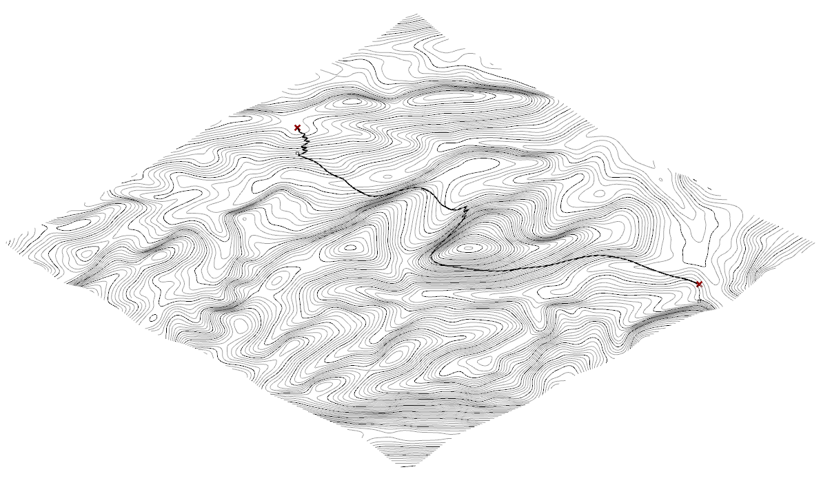 Path Finder using a Recursive Process – Example 8.5